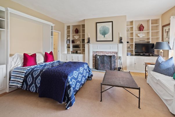 Bedroom, Fireplace, Interior