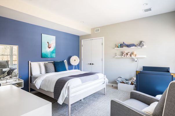 Bedroom, Interior, Recessed Lighting