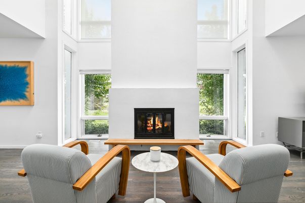 Fireplace, Interior, Wood Texture Flooring