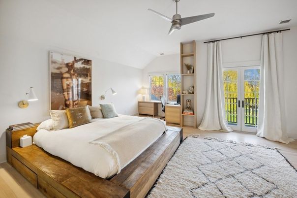 Bedroom, Interior, Wood Texture Flooring