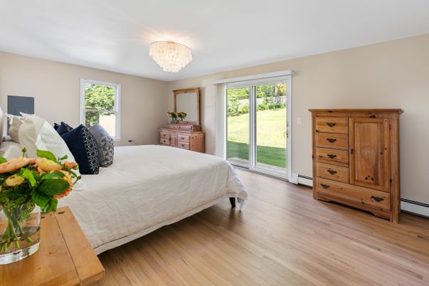Bedroom, Chandelier, Interior, Wood Texture Flooring