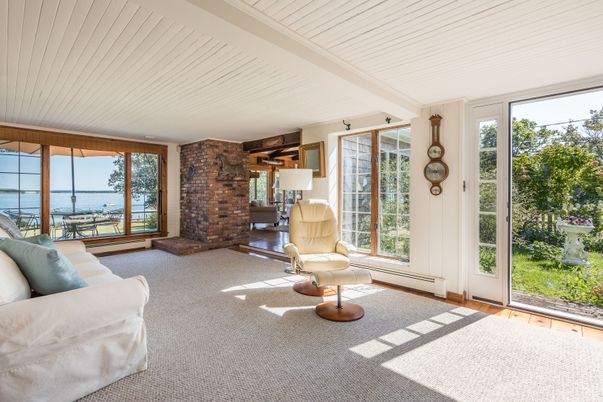 Interior, Living room, Stone Walls, Water