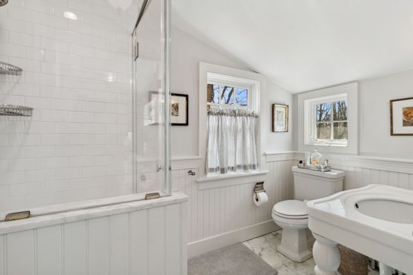 Bathroom, Glass Shower, Interior, Marble