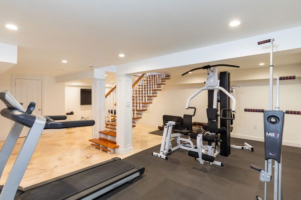 Fitness Equipment, Interior, Recessed Lighting