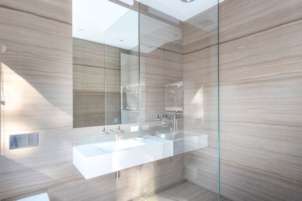 Bathroom, Glass Shower, Interior