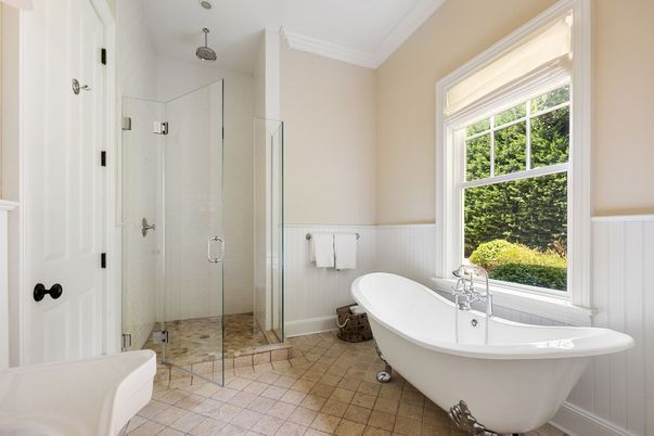 Bathroom, Free Standing Baths, Glass Shower, Interior