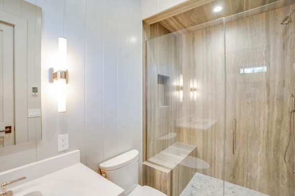 Bathroom, Glass Shower, Interior