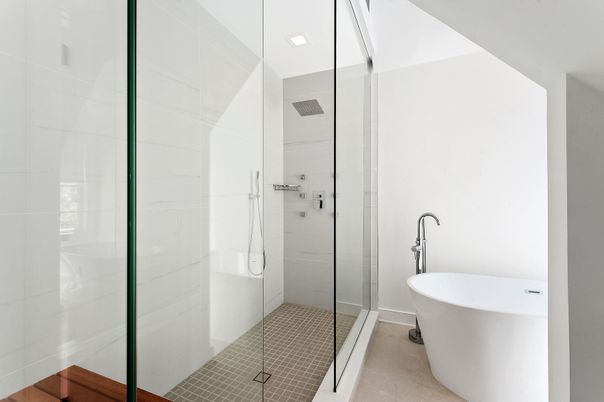 Bathroom, Free Standing Baths, Glass Shower, Interior