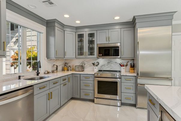 Interior, Kitchen, Recessed Lighting, Stainless Steel Appliances