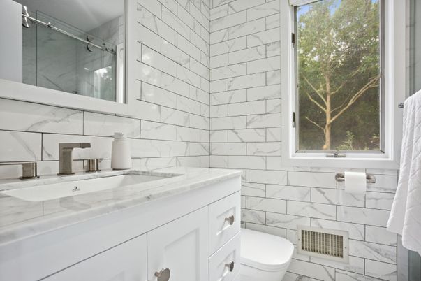Bathroom, Interior, Marble Walls