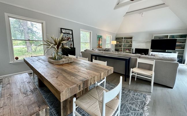 Dining room, Interior, Living room, Wood Texture Flooring