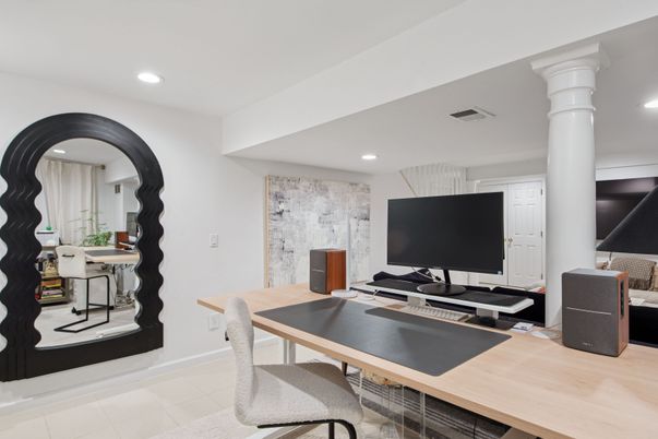 Home Office, Interior, Recessed Lighting