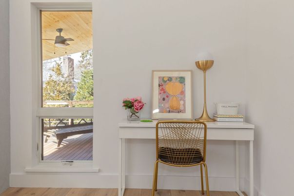 Home Office, Interior, Wood Texture Flooring