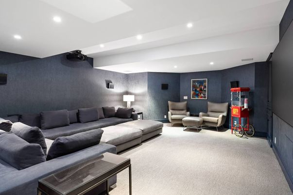 Interior, Living room, Recessed Lighting