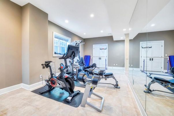 Fitness Equipment, Interior, Recessed Lighting