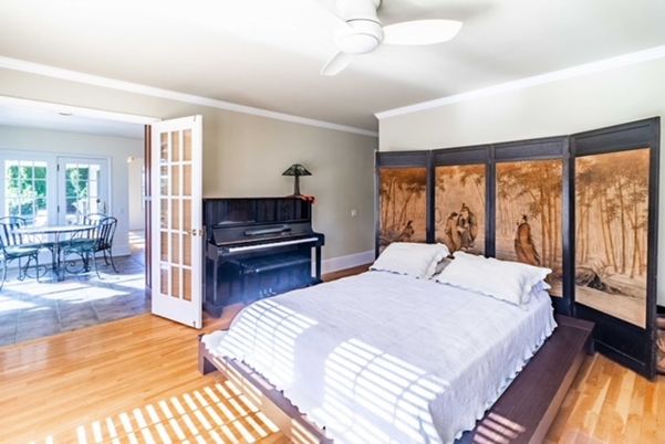 Bedroom, Interior, Piano, Wood Texture Flooring