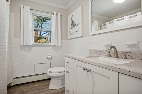 Bathroom, Interior, Wood Texture Flooring