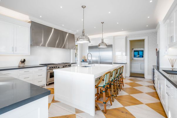 Interior, Kitchen, Pendant Lights, Recessed Lighting, Stainless Steel Appliances