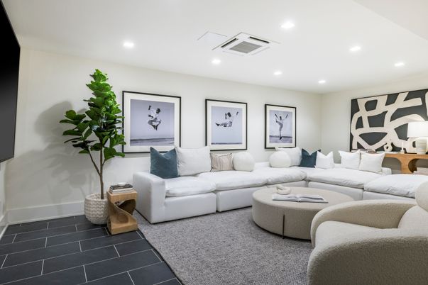 Interior, Living room, Recessed Lighting
