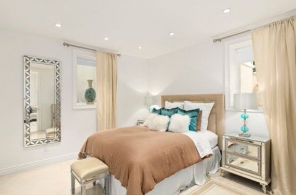 Bedroom, Interior, Recessed Lighting