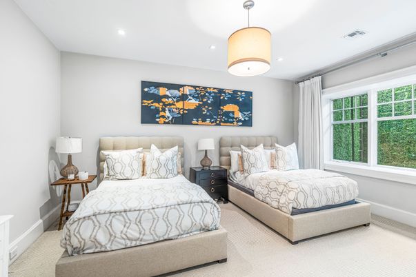 Bedroom, Interior, Recessed Lighting
