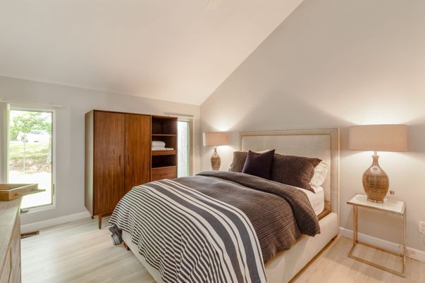 Bedroom, Interior, Wood Texture Flooring