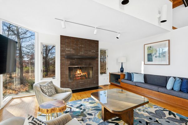 Fireplace, Interior, Living room, Wood Texture Flooring