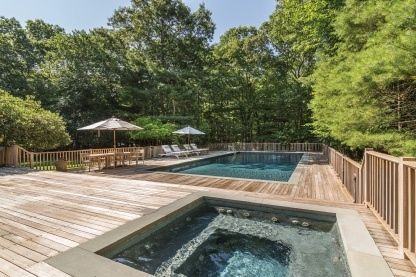 Exterior, Pool, Wood Texture Flooring