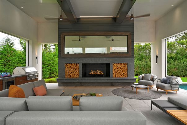 Exterior, Fireplace