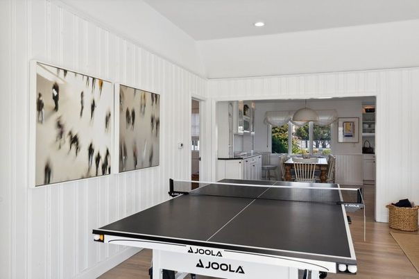 Game Room, Interior, Recessed Lighting, Wood Texture Flooring