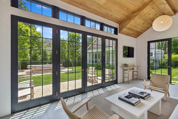Interior, Living room, Recessed Lighting, Sun Room, Wooden Ceilings