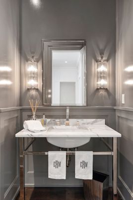 Bathroom, Interior, Wood Texture Flooring