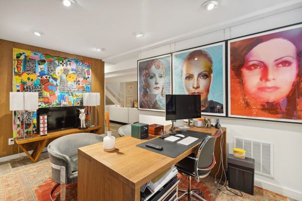 Home Office, Interior, Recessed Lighting