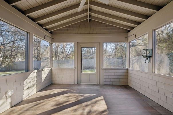 Interior, Sun Room, Wooden Beams, Wooden Ceilings, Wood Texture Flooring