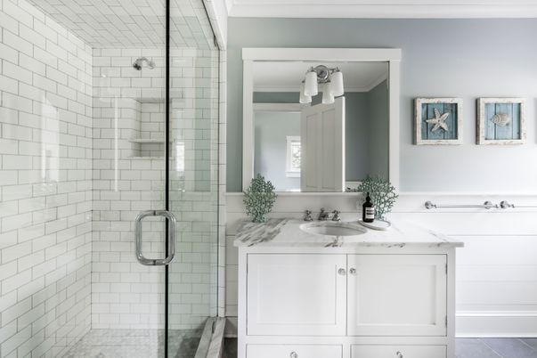 Bathroom, Glass Shower, Interior