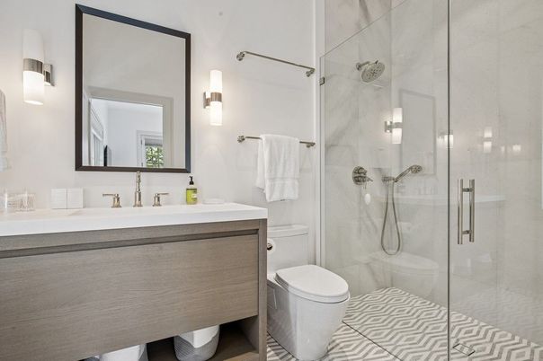 Bathroom, Glass Shower, Interior
