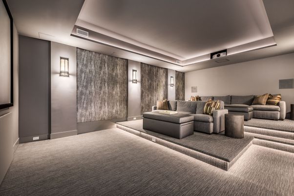 Interior, Living room, Recessed Lighting