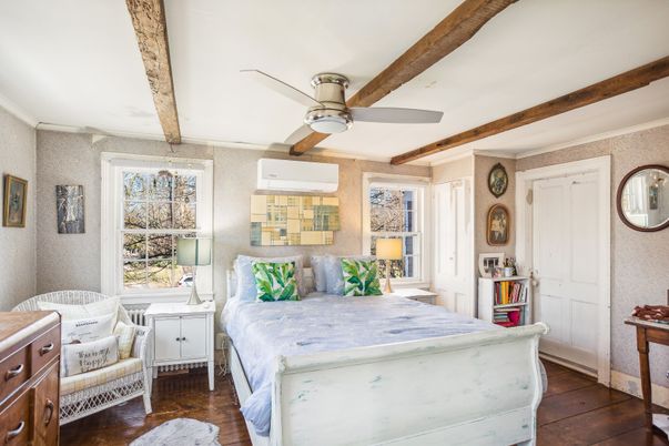 Bedroom, Interior, Wooden Beams, Wood Texture Flooring