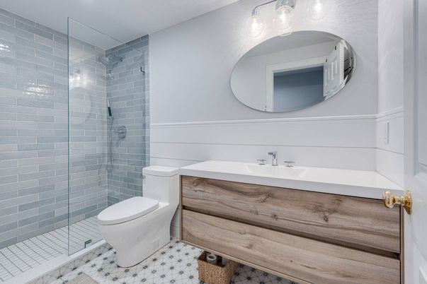 Bathroom, Glass Shower, Interior
