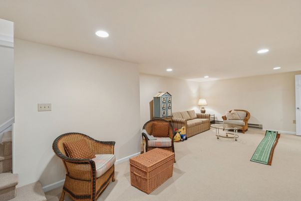 Interior, Living room, Recessed Lighting