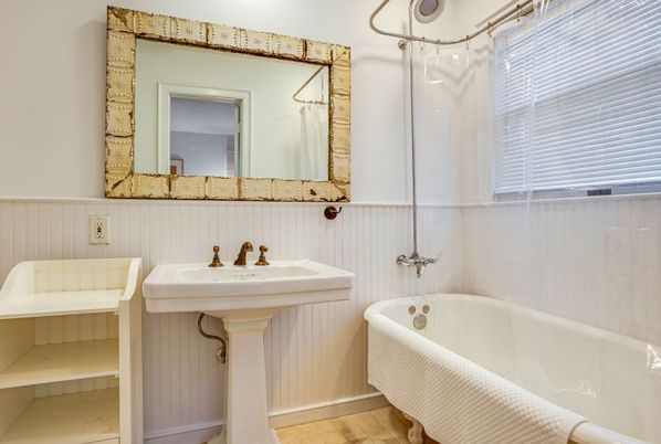 Bathroom, Interior, Wood Texture Flooring