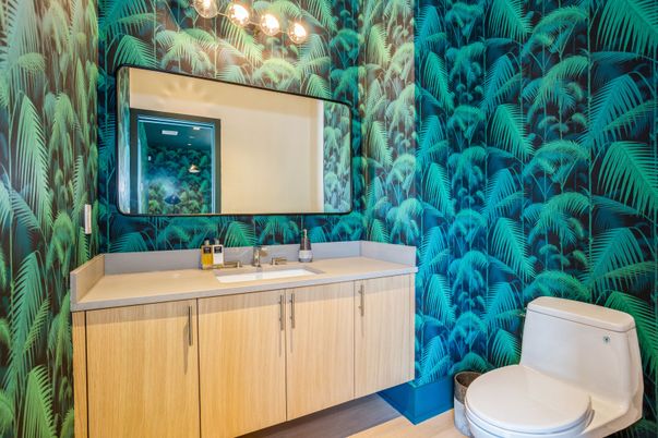 Bathroom, Interior, Wood Texture Flooring