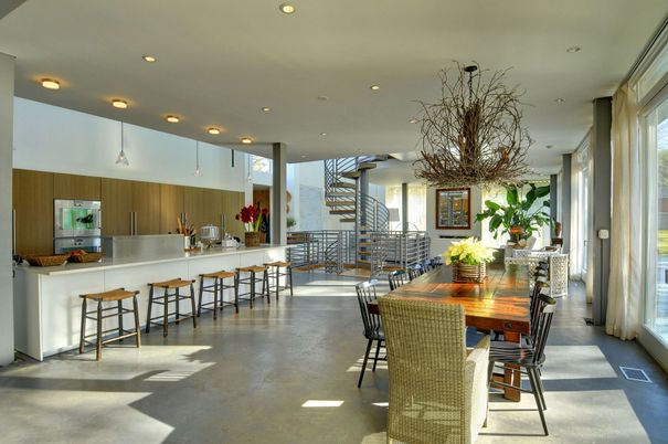 Dining room, Interior, Kitchen, Recessed Lighting