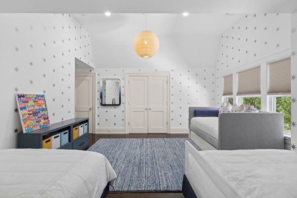 Bedroom, Interior, Pendant Lights, Recessed Lighting