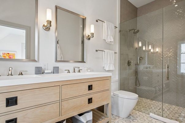 Bathroom, Glass Shower, Interior