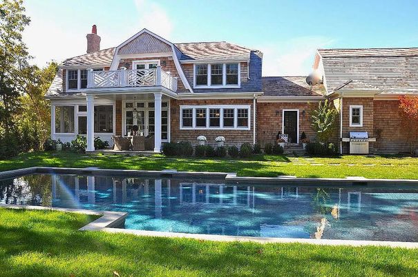 Exterior, Facade, Brick Facade, Pool, Queen Anne Victorian
