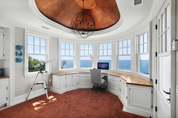 Home Office, Interior, Pendant Lights, Water