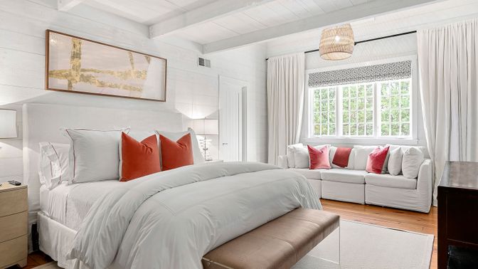 Bedroom, Interior, Wood Texture Flooring