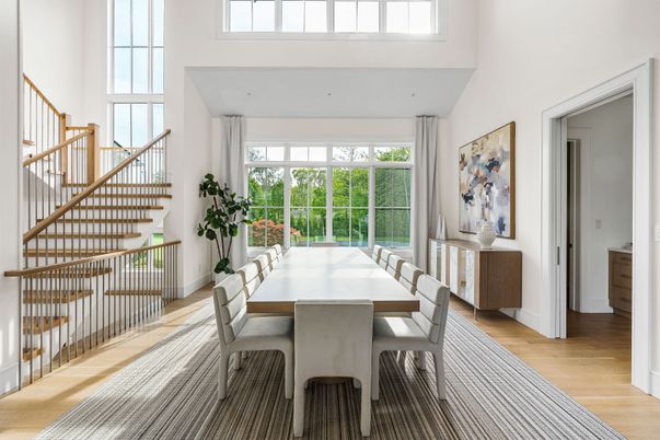 Dining room, Interior, Wood Texture Flooring