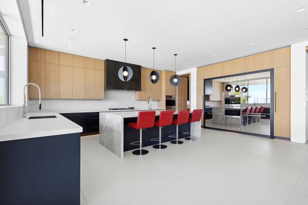 Interior, Kitchen, Pendant Lights, Recessed Lighting, Stainless Steel Appliances